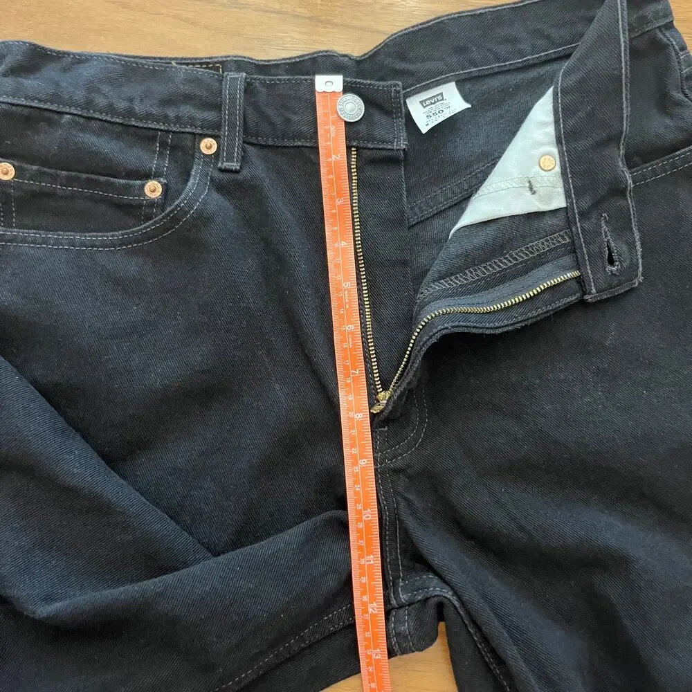 Levi’s Black 505 Size 34 x 36 Relaxed Fit Vintage Y2K 2001